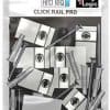 Artiteq Fastener Kit for 3m Click Rail Pro picture rail, available at Hang Logic, featuring clips, screws, plugs, and end caps for wall mounting.