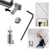 hanging set for stairwell with sloped walls- Artiteq