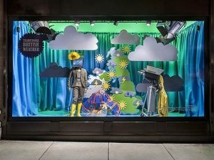 Winter art display