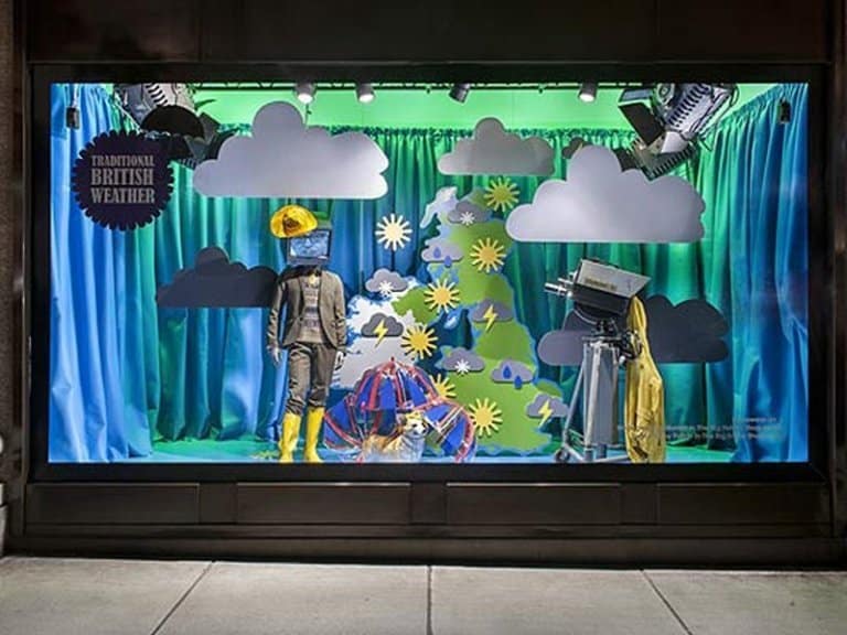 Winter art display