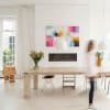 Salon hang with picture rails