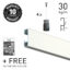 Artiteq Click Rail 2 m kit, 2 mm perlon - Hang Logicister-kit hanglogic Artiteq Click Rail 2 m picture rail kit with free fastener kit, four 2 mm perlon Twister wires and four 2 mm Micro Grip hooks, from Hang Logic.