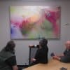 Boardroom Artwork Hung on Artiteq Rail with 2 mm Perlon Twister Cables