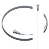 Slim 1 mm stainless‑steel Twister cable with 180‑degree insert‑anywhere head for picture‑rail hanging, rated 10 kg per wire.
