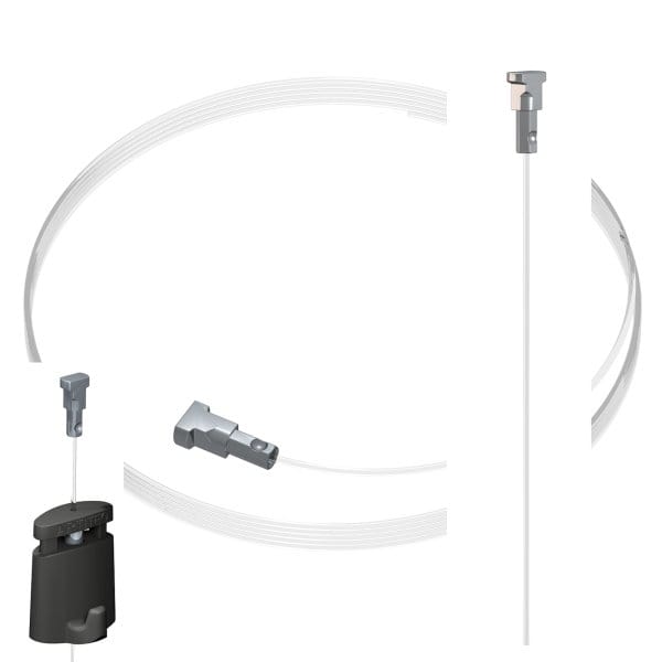 Artiteq Twister 1 mm Hanging Wire - insert‑anywhere dropper for Artiteq picture rails