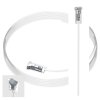 ArtiTeq Twister Cliq2Fix perlon hanging wire from Hang Logic, showing the transparent locking head you twist into a picture rail; strong, easy‑insert cable rated 20 kg per wire.