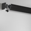 Up Rail - neat rounded profileere Up Rail rounded profile with end cap, showing the neat finish at the wall-ceiling junction for a discreet picture rail.