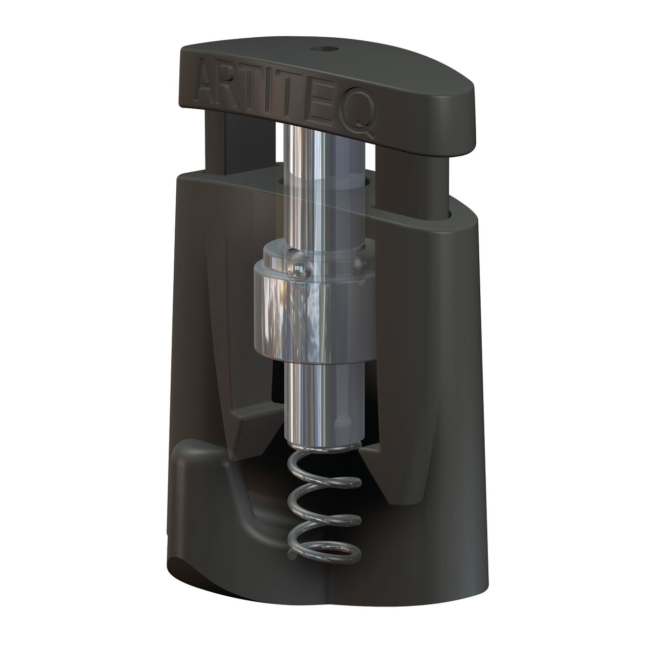 Cutaway of Micro Grip 1 mm showing the self-clamping lock that grips tighter under load